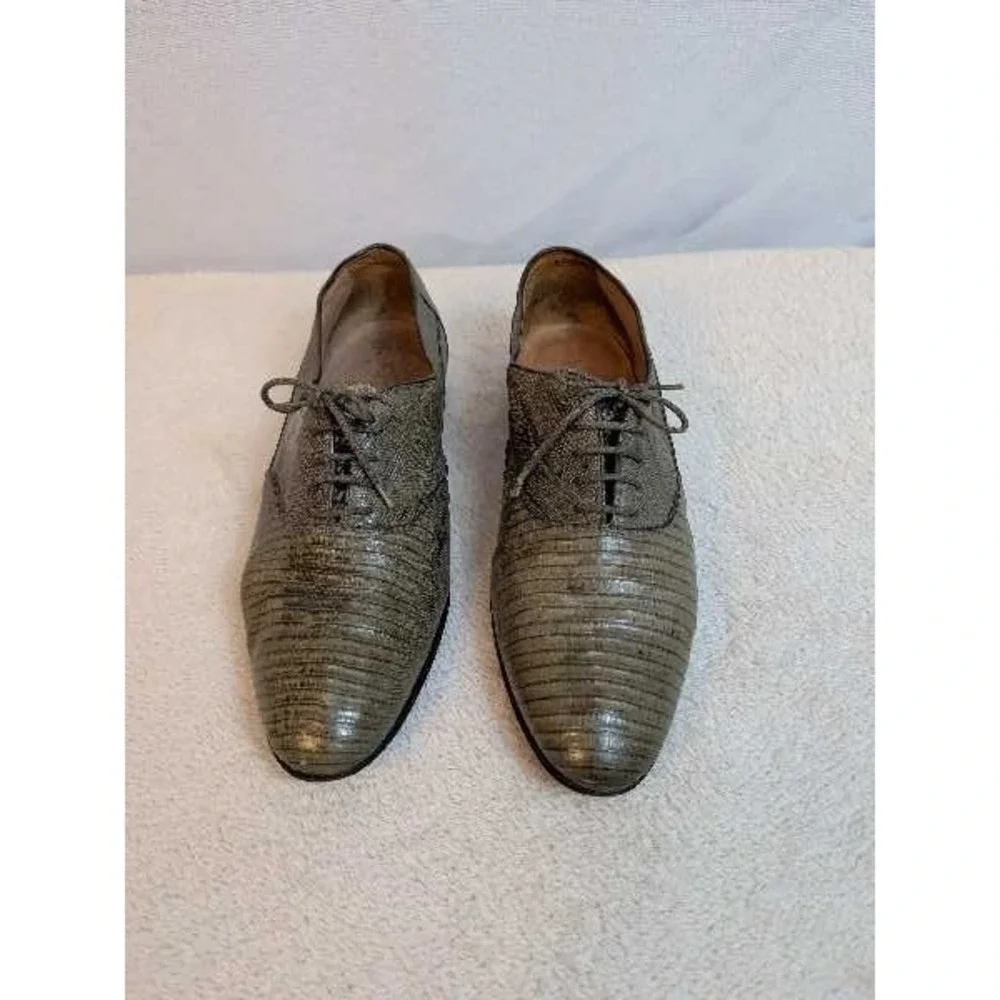 Nunn‎ Bush Brass Boot Mens Snake Embossed Oxford Shoes Size 8